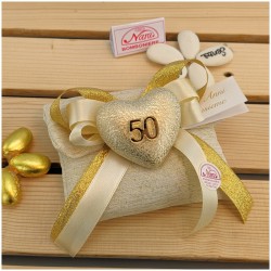 Bomboniera elegante per nozze d'oro