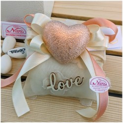 Bomboniere Nozze cuore martellato