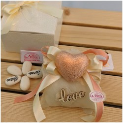 Bomboniere Nozze cuore martellato