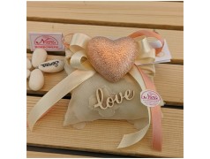 Bomboniere Nozze cuore martellato