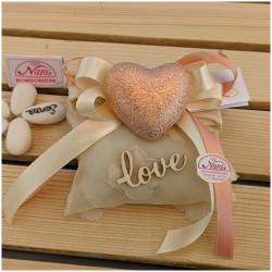 Bomboniere Nozze cuore martellato