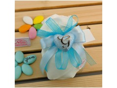 Cuore azzurro gold Claraluna