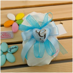 Cuore azzurro gold Claraluna