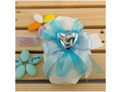 Cuore azzurro gold Claraluna