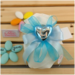 Cuore azzurro gold Claraluna