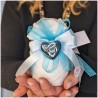 Cuore azzurro gold Claraluna