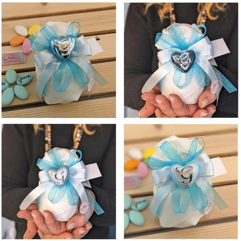 Cuore azzurro gold Claraluna