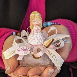 Bomboniera prima comunione calamita Bambina