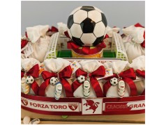 Bombonierea Calcio Stadio con portachiavi del Torino