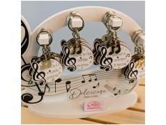 Bomboniera tema musica Portachiavi Con frasi e chiave di violino