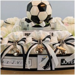 Bomboniere calcio scarpette portachiavi metallo