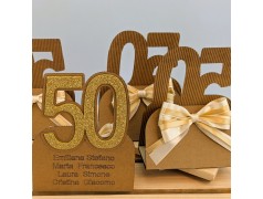 Segnaposto centrotavola Bozze d'oro