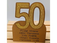 Segnaposto centrotavola Bozze d'oro