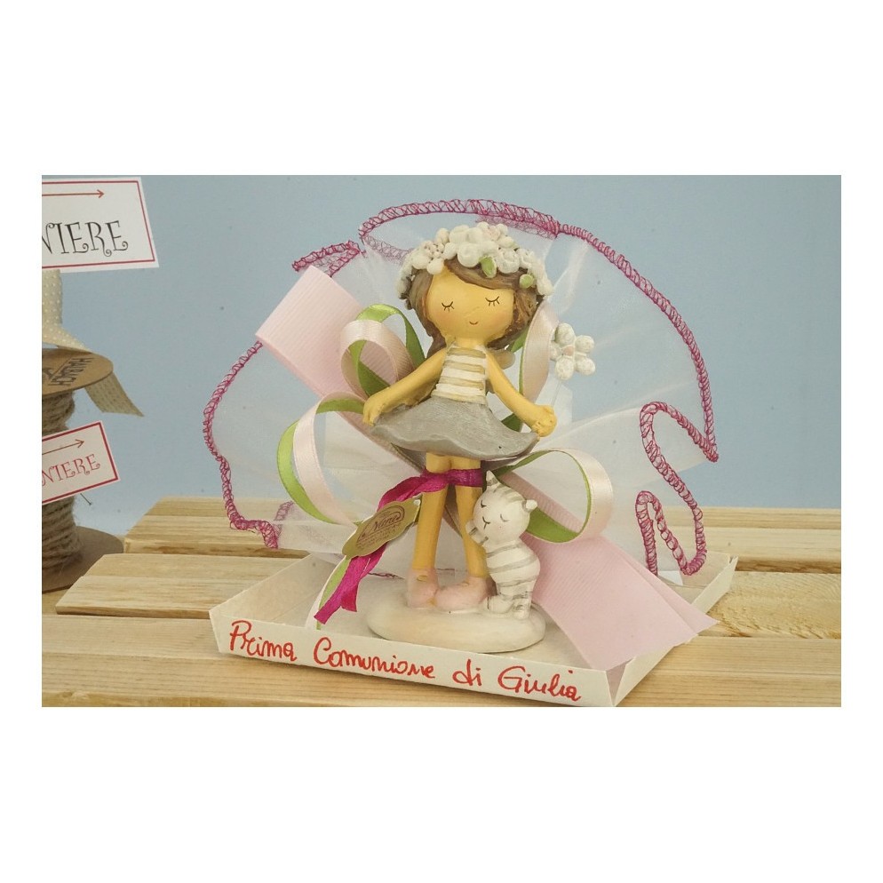 Bambine con Cucciolo piccole Bomboniere Comunione