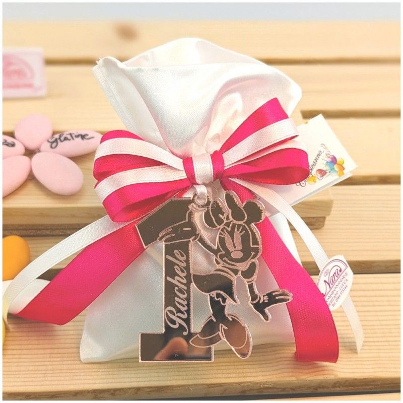 Bomboniere 1 compleanno a tema Minnie personalizzata