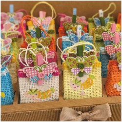 Bomboniere Bustine portaconfetti in tela colorata