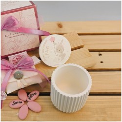 Collezione Claraluna Candela con coniglietto