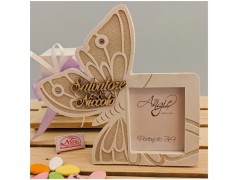 Bomboniere Farfalla Orologio Profumatore e Portafoto