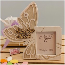 Bomboniere Farfalla Orologio Profumatore e Portafoto