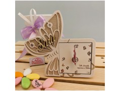 Bomboniere Farfalla Orologio Profumatore e Portafoto