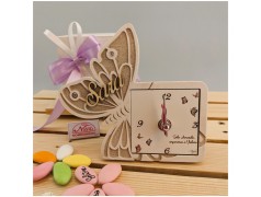 Bomboniere Farfalla Orologio Profumatore e Portafoto