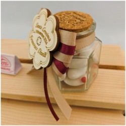 Torta di Barattolini Bomboniere quadrifoglio personalizzato