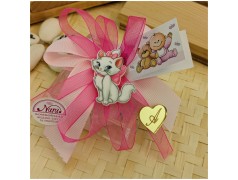 Bomboniera Battesimo Bambina calamita a tema Minù Aristogatti