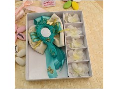 Bomboniera per Comunione Specchio per Principesse verde oltremare