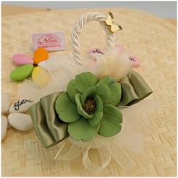 Rose Satinate Bomboniere Capodimonte