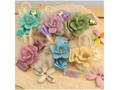 Rose Satinate Bomboniere Capodimonte con saponette