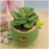 Candele Bomboniere con fiore di Capodimonte verde macha