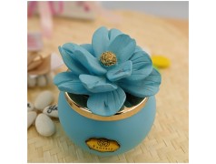 Candele Bomboniere con fiore di Capodimonte