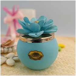 Candele Bomboniere con fiore di Capodimonte