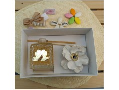 Profumatori Bomboniere con fiore di Capodimonte