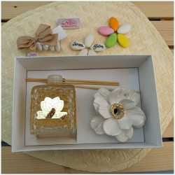 Profumatori Bomboniere con fiore di Capodimonte