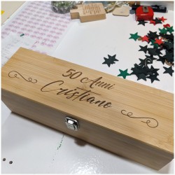 Bomboniere Testimoni tema vino scatola Personalizzata con kit