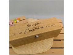 Bomboniere Testimoni tema vino scatola Personalizzata con kit