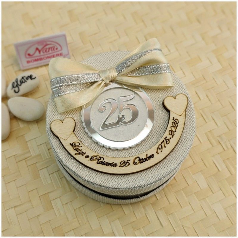 Scatolina degustazione Bomboniera Nozze Argento