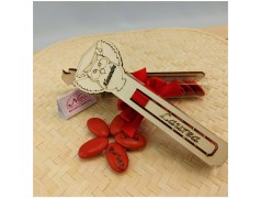 Provetta in vetro con gufetto segnalibro Bomboniere laurea