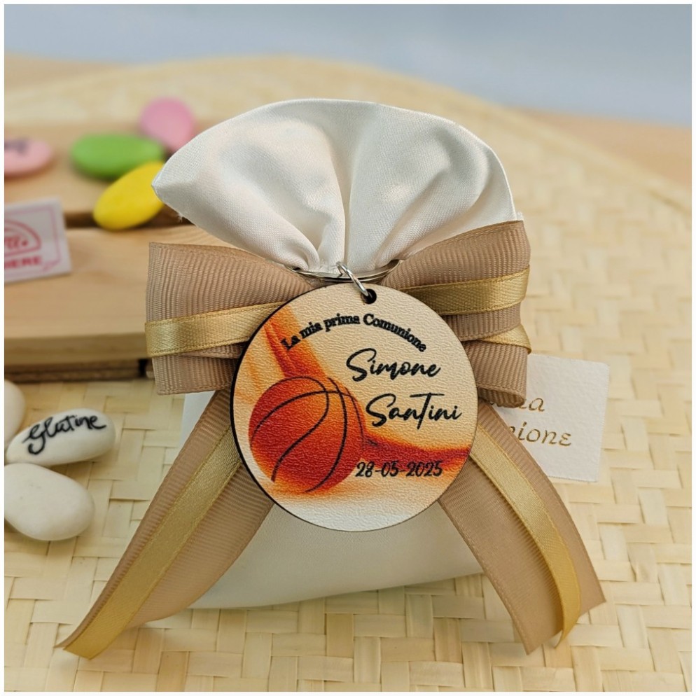 Bomboniera Basket Portachiavi Personalizzato