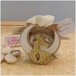 Portaconfetti Matrimonio con sposini sulla luna