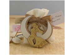 Portaconfetti Matrimonio con sposini sulla luna