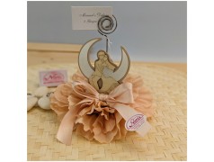 Memoclip bomboniera segnaposto con sposini sulla luna