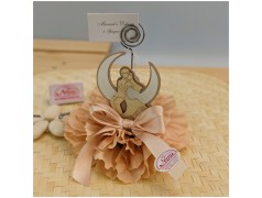 Memoclip bomboniera segnaposto con sposini sulla luna