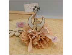 Memoclip bomboniera segnaposto con sposini sulla luna