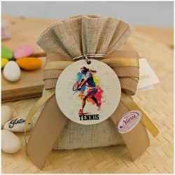 Bomboniera Tennis Portachiavi Bambina