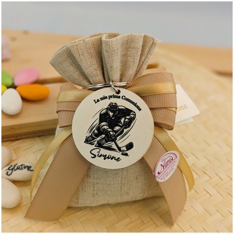 Bomboniere Hockey portachiavi personalizzato