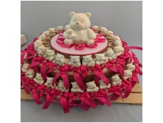 Torte di Bomboniere con orsachiotti in porcellana