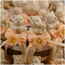 Torte di Bomboniere con orsachiotti in porcellana