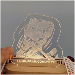 lampada  led Bomboniere Comunione Hockey